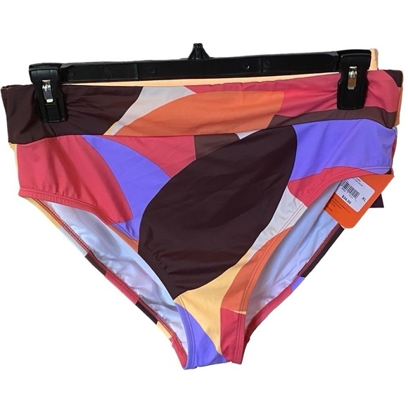 Freely Swim Bottoms Womens Size XL NWT  High Waisted Geometric Print - Picture 1 of 7